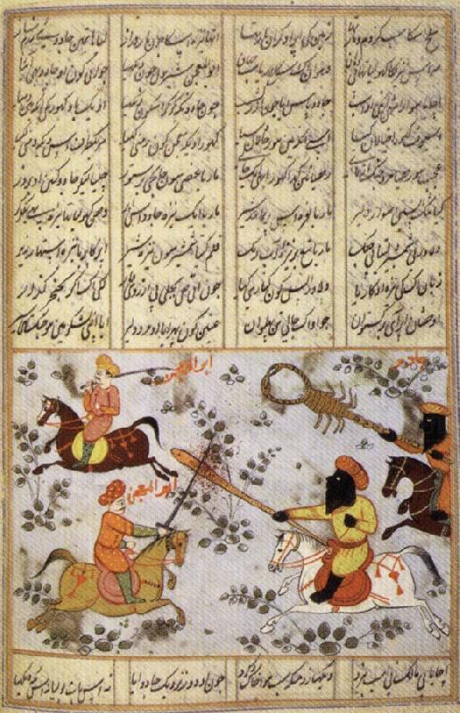 unknow artist Warriors on Horseback,From an Epic of the Caliph Ali china oil painting image